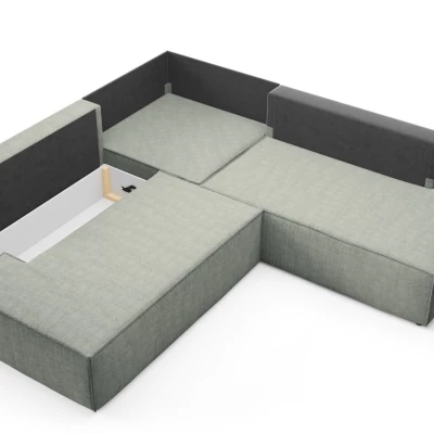 Rohová rozkládací sedací souprava WINDSOR 2 - světlá šedá