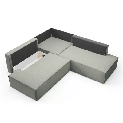 Rohová rozkládací sedací souprava WINDSOR 2 - světlá šedá