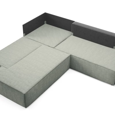 Rohová rozkládací sedací souprava WINDSOR 2 - světlá šedá