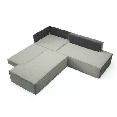 Rohová rozkládací sedací souprava WINDSOR 2 - světlá šedá