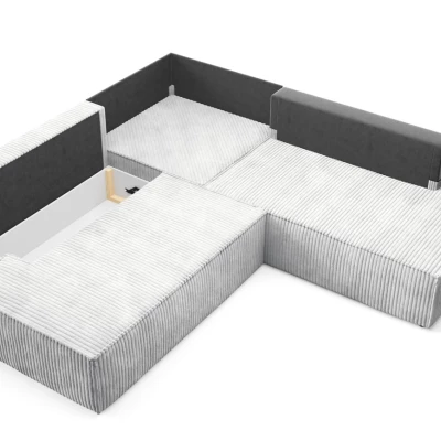 Rohová rozkládací sedací souprava WINDSOR 2 - popelavá