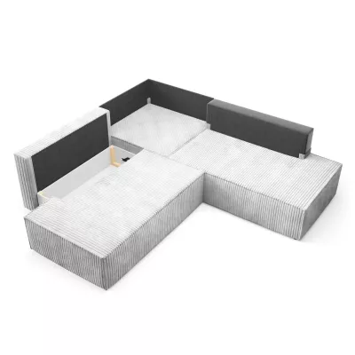 Rohová rozkládací sedací souprava WINDSOR 2 - popelavá