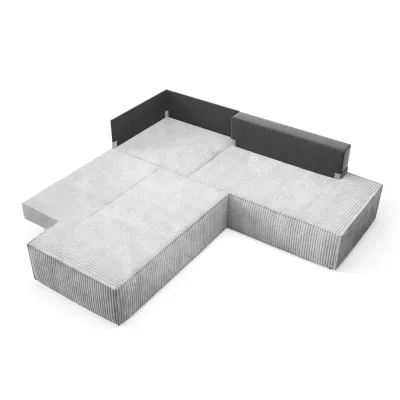 Rohová rozkládací sedací souprava WINDSOR 2 - popelavá