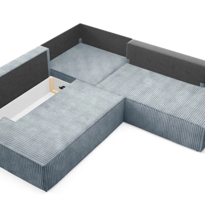 Rohová rozkládací sedací souprava WINDSOR 2 - tmavá popelavá