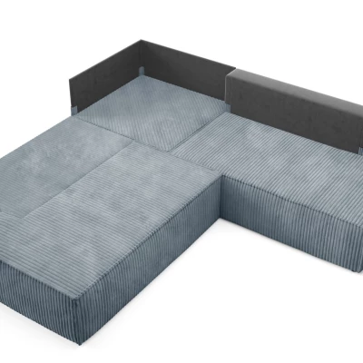 Rohová rozkládací sedací souprava WINDSOR 2 - tmavá popelavá