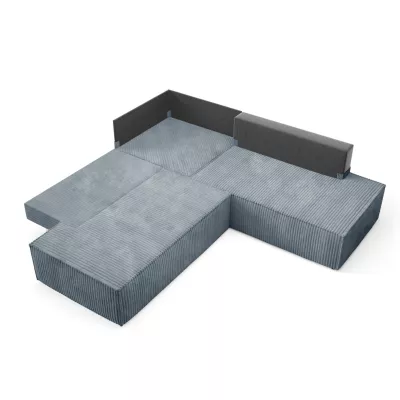 Rohová rozkládací sedací souprava WINDSOR 2 - tmavá popelavá