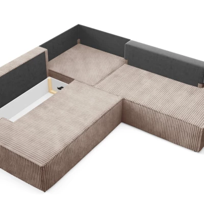 Rohová rozkládací sedací souprava WINDSOR 2 - béžová