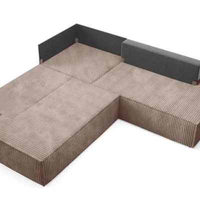 Rohová rozkládací sedací souprava WINDSOR 2 - béžová