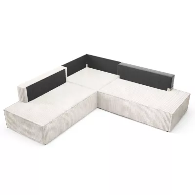 Rohová rozkládací sedací souprava WINDSOR 2 - smetanová