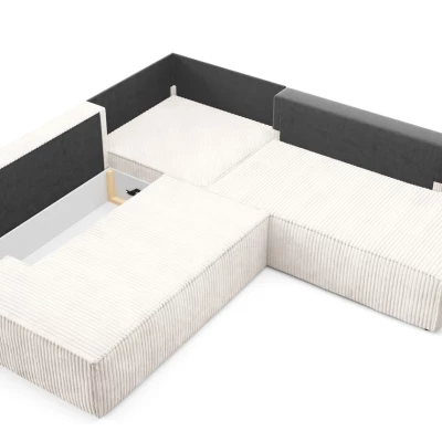 Rohová rozkládací sedací souprava WINDSOR 2 - smetanová