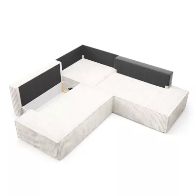 Rohová rozkládací sedací souprava WINDSOR 2 - smetanová