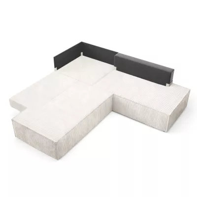 Rohová rozkládací sedací souprava WINDSOR 2 - smetanová