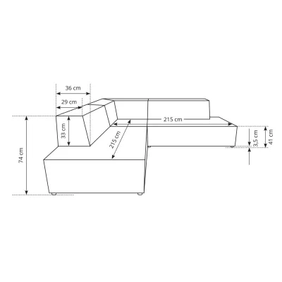 Rohová rozkládací sedací souprava WINDSOR 2 - medová