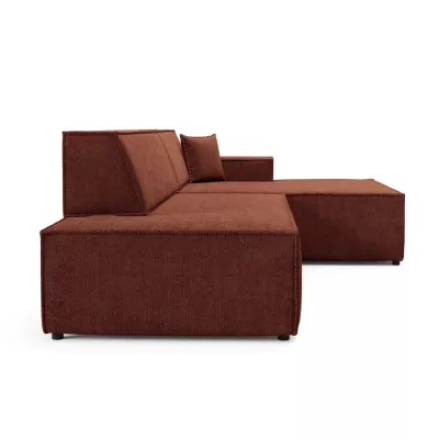 Rohová sedačka s úložným prostorem WINDSOR 1 - měděná, pravý roh