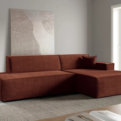 Rohová sedačka s úložným prostorem WINDSOR 1 - měděná, pravý roh