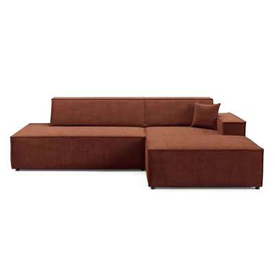 Rohová sedačka s úložným prostorem WINDSOR 1 - měděná, pravý roh