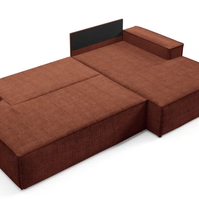 Rohová sedačka s úložným prostorem WINDSOR 1 - měděná, pravý roh