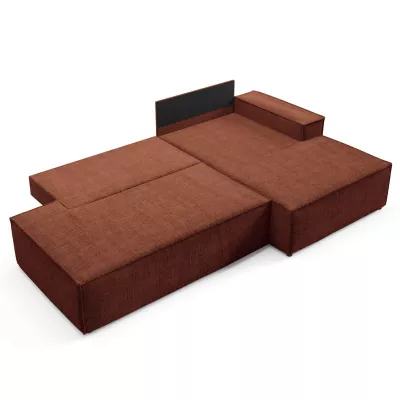 Rohová sedačka s úložným prostorem WINDSOR 1 - měděná, pravý roh