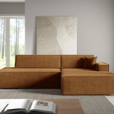 Rohová sedačka s úložným prostorem WINDSOR 1 - medová, pravý roh