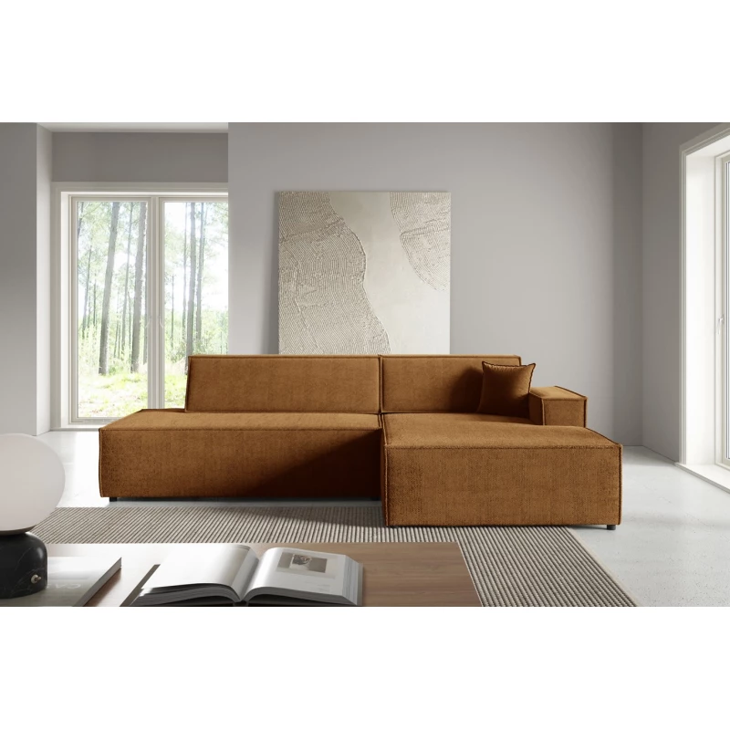 Rohová sedačka s úložným prostorem WINDSOR 1 - medová, pravý roh