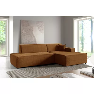 Rohová sedačka s úložným prostorem WINDSOR 1 - medová, pravý roh