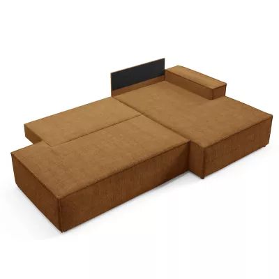 Rohová sedačka s úložným prostorem WINDSOR 1 - medová, pravý roh