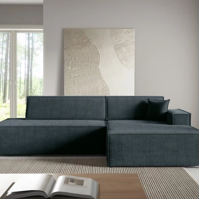 Rohová sedačka s úložným prostorem WINDSOR 1 - modrošedá, pravý roh