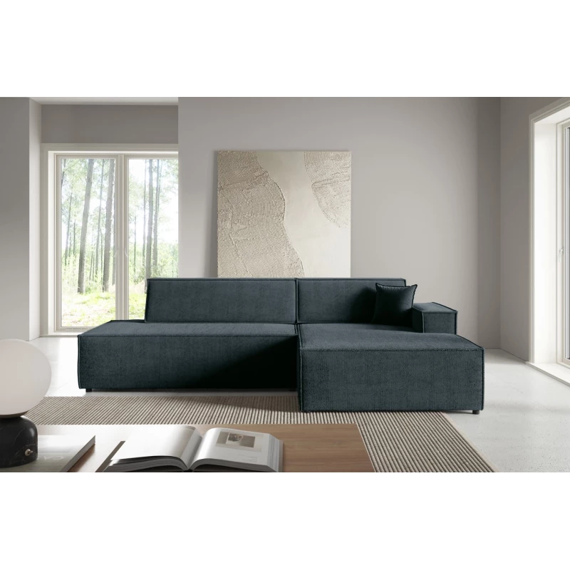 Rohová sedačka s úložným prostorem WINDSOR 1 - modrošedá, pravý roh