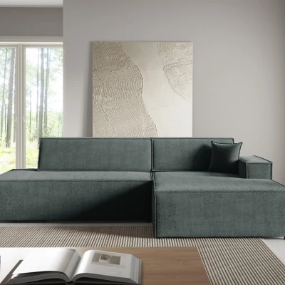 Rohová sedačka s úložným prostorem WINDSOR 1 - tmavá šedá, pravý roh