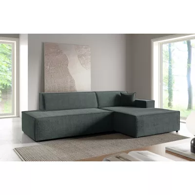 Rohová sedačka s úložným prostorem WINDSOR 1 - tmavá šedá, pravý roh