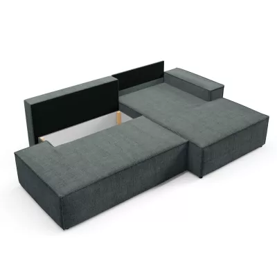 Rohová sedačka s úložným prostorem WINDSOR 1 - tmavá šedá, pravý roh
