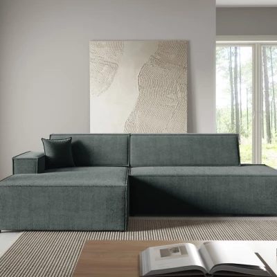 Rohová sedačka s úložným prostorem WINDSOR 1 - tmavá šedá, levý roh