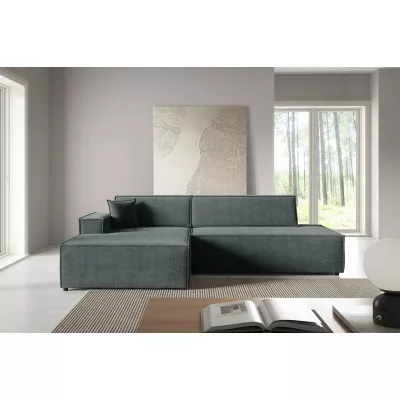 Rohová sedačka s úložným prostorem WINDSOR 1 - tmavá šedá, levý roh