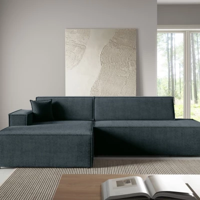 Rohová sedačka s úložným prostorem WINDSOR 1 - modrošedá, levý roh