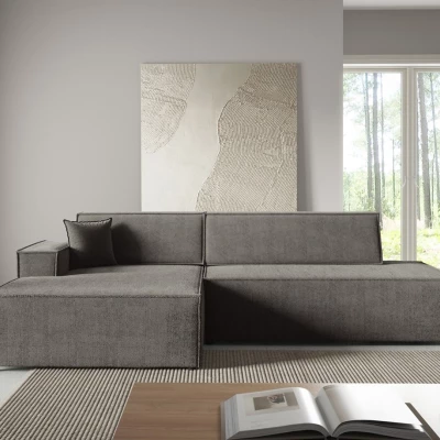 Rohová sedačka s úložným prostorem WINDSOR 1 - myší šedá, levý roh