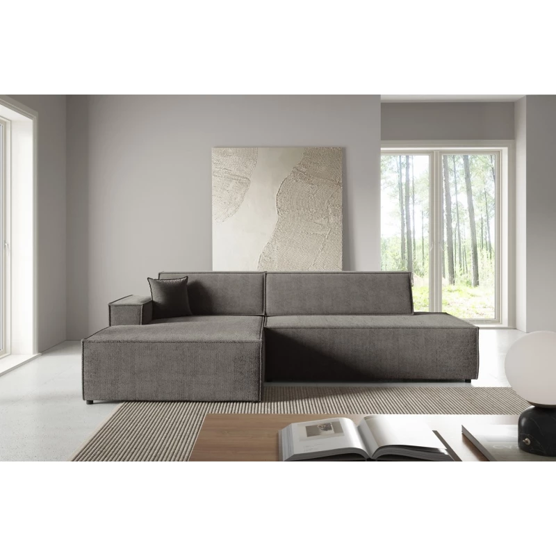 Rohová sedačka s úložným prostorem WINDSOR 1 - myší šedá, levý roh