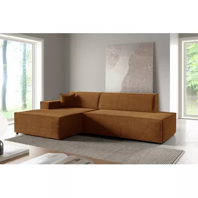 Rohová sedačka s úložným prostorem WINDSOR 1 - medová, levý roh
