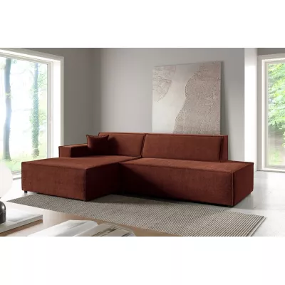 Rohová sedačka s úložným prostorem WINDSOR 1 - měděná, levý roh