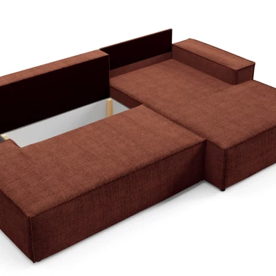 Rohová sedačka s úložným prostorem WINDSOR 1 - měděná, levý roh