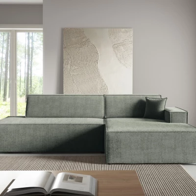 Rohová sedačka s úložným prostorem WINDSOR 1 - světlá šedá, pravý roh