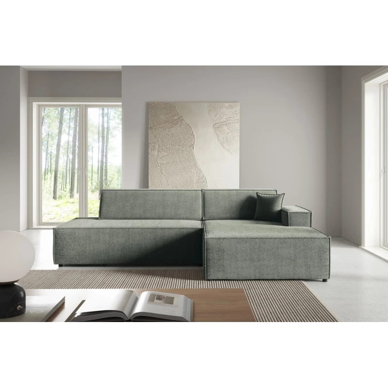 Rohová sedačka s úložným prostorem WINDSOR 1 - světlá šedá, pravý roh