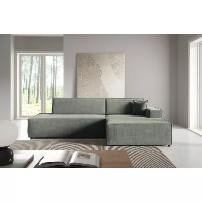 Rohová sedačka s úložným prostorem WINDSOR 1 - světlá šedá, pravý roh