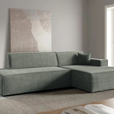 Rohová sedačka s úložným prostorem WINDSOR 1 - světlá šedá, pravý roh