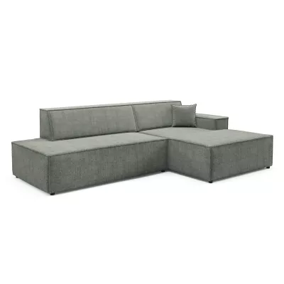 Rohová sedačka s úložným prostorem WINDSOR 1 - světlá šedá, pravý roh