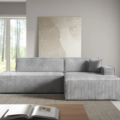 Rohová sedačka s úložným prostorem WINDSOR 1 - popelavá, pravý roh