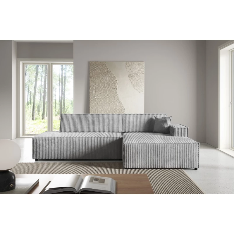 Rohová sedačka s úložným prostorem WINDSOR 1 - popelavá, pravý roh