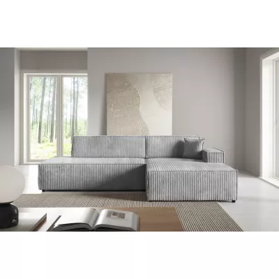 Rohová sedačka s úložným prostorem WINDSOR 1 - popelavá, pravý roh