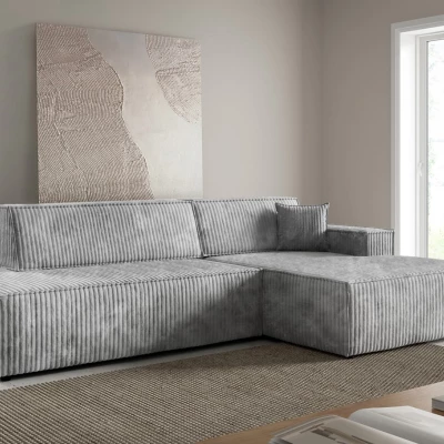 Rohová sedačka s úložným prostorem WINDSOR 1 - popelavá, pravý roh