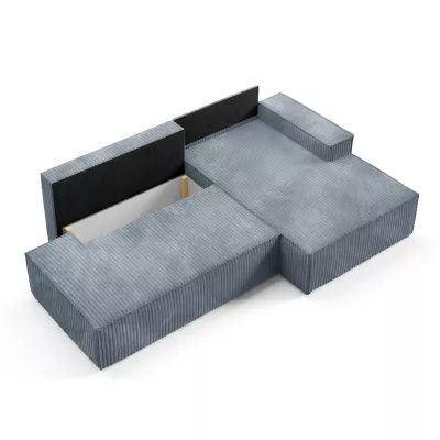 Rohová sedačka s úložným prostorem WINDSOR 1 - tmavá popelavá, pravý roh