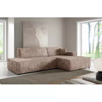 Rohová sedačka s úložným prostorem WINDSOR 1 - béžová, pravý roh